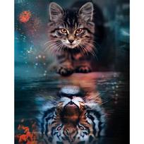 5D deimantinė mozaika 40×50 cm – Self-Reflection (LG329e)