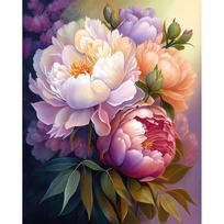 5D deimantinė mozaika 40×50 cm – Blossoming Peonies (LG334e)