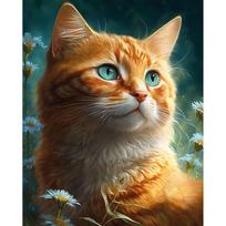 Tapybos pagal skaičius rinkinys 40×50 cm – Ginger cat (MG2475e)