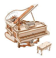 3D medinės muzikinės dėžutės rinkinys – Magic Piano (RK019e)
