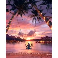 Tapybos pagal skaičius rinkinys 40×50 cm – Swing in sunset (MG2483e)