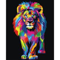 Tapybos pagal skaičius rinkinys 40×50 cm – Lion pop art (MG2485e)