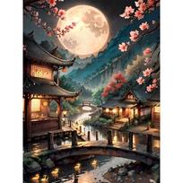 5D deimantinė mozaika 40×50 cm – Oriental Valley (LG345e)