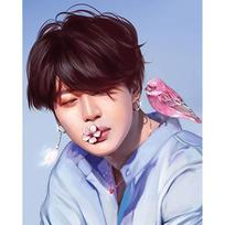Tapybos pagal skaičius rinkinys 40×50 cm – Jimin with a bird (MG2478e)