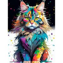Tapybos pagal skaičius rinkinys 30×40 cm – Bright Maine Coon (ME1169e)