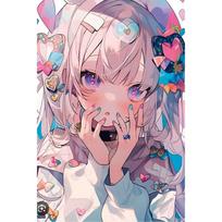 Tapybos pagal skaičius rinkinys 20×30 cm – Anime girl (MC1145e)