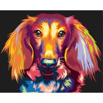 Tapybos pagal skaičius rinkinys 30×40 cm – Through the eyes of a dachshund (ME1143e)