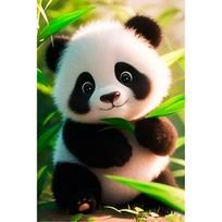 Tapybos pagal skaičius rinkinys 20×30 cm – Cute panda (MC1144e)