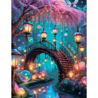 5D deimantinė mozaika 50×65 cm – Enchanted Street (LMC293e)