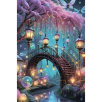 5D deimantinė mozaika 60×90 cm – Enchanted Street (LZH001e)