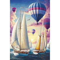 5D deimantinė mozaika 60×90 cm – Dawn Voyagers (LZH003e)