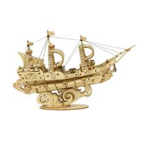 „Varvikas“ medinis 3D konstruktorius „Sailing ship“ (RA005e)