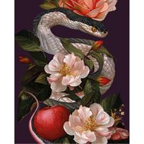 5D deimantinė mozaika 40×50 cm – Serpent in Bloom (LG357e)