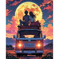 Tapybos pagal skaičius rinkinys 40×50 cm – Under the Full Moon (MG2510e)