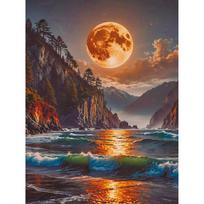 Tapybos pagal skaičius rinkinys 30×40 cm – Moonlit Bay (ME1176e)