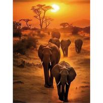 5D deimantinė mozaika 40×50 cm – Sunset Safari (LG384e)