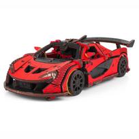„Varvikas“ medinis 3D konstruktorius „Racing Car Red“ (BEW007e)