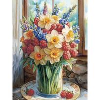 Tapybos pagal skaičius rinkinys 30×40 cm – Summer in a Vase (ME1183e)