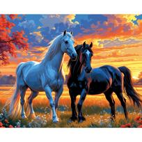 Tapybos pagal skaičius rinkinys 40×50 cm – Sunset Stallions (MG2534e)