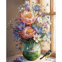 5D deimantinė mozaika 40×50 cm – Garden’s Breath (LG396e)