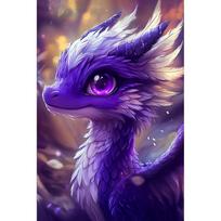 5D deimantinė mozaika 20×30 cm – Indigo Dragon (LC066e)