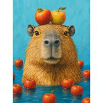 5D deimantinė mozaika 30×40 cm – Capybara (LE170e)