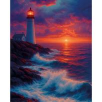 5D deimantinė mozaika 40×50 cm – Lighthouse (LG404e)