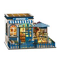 „Varvikas“ miniatiūrinio kambario maketo rinkinys „Santorini Sunshine Cafe“ (AW02-002)