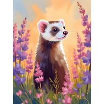 5D deimantinė mozaika 30×40 cm – Curious Nose (LE177e)