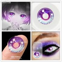EYESHARE spalvoti kontaktiniai lęšiai akims 2vnt Anime Cosplay spalvoti lęšiai mėlyni violetiniai Halloween lęšiai kontaktiniai lęšiai grožio makiažas gray