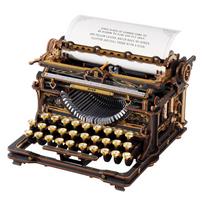 „Varvikas“ medinis mechaninis konstruktorius „Mechanical Typewriter (Classic Version)“ (LK703Be)