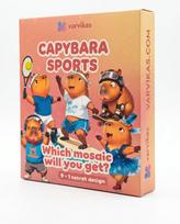 5D deimantinė mozaika su mediniu pagrindu – Capybara Sports (UB04e)