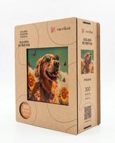 „Varvikas“ medinė dėlionė „Golden Retriever“ (PW061e) – 300 detalių