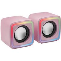 Mars Gaming MSCUBEP Compact RGB Gaming Speakers 8W DSP / pink MSCUBEP