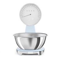 SMEG KSF01PBWW Analog and Digital Kitchen Scale Pastel Blue KSF01PBWW