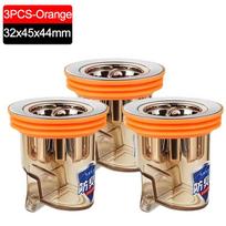 Gravity-Induction Floor Drain-Core Toilet Deodorant Anti-Odor No Smell Bathroom Toilet Sewer Shower Drain for Bathtub Kitchen orange
