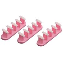 3 spalvų nagų galiukų laikiklis, praktikos rinkinys, meno treniruočių manikiūro įrankis ir nagų galiukai Pink pink