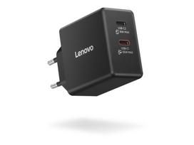LENOVO Dual USB-C 65W GaN Charger/Power Adapter Black, including USB-C Cable (1.5m)
