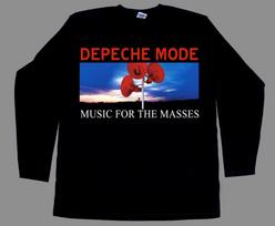 Depeche mode music for the masses short long sleeve new black tshirt 345xl L blue