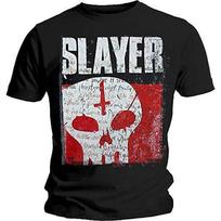 Slayer Mens T-Shirt Undisputed Attitude Skull S gray
