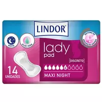 LINDOR Lady Pad Maxi Night 6 Drops