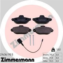 ZIMMERMANN 21436.170.5 Stabdžių trinkelių rinkinys, diskinis stabdys