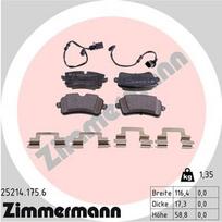 ZIMMERMANN 25214.175.6 Stabdžių trinkelių rinkinys, diskinis stabdys