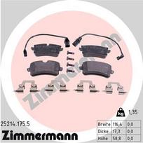 ZIMMERMANN 25214.175.5 Stabdžių trinkelių rinkinys, diskinis stabdys