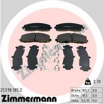 ZIMMERMANN 25378.185.2 Stabdžių trinkelių rinkinys, diskinis stabdys