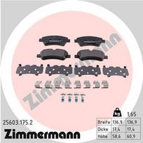 ZIMMERMANN 25603.175.2 Stabdžių trinkelių rinkinys, diskinis stabdys