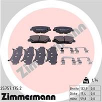 ZIMMERMANN 25757.175.2 Stabdžių trinkelių rinkinys, diskinis stabdys