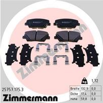 ZIMMERMANN 25757.175.3 Stabdžių trinkelių rinkinys, diskinis stabdys