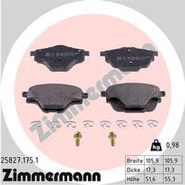 ZIMMERMANN 25827.175.1 Stabdžių trinkelių rinkinys, diskinis stabdys