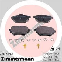 ZIMMERMANN 25839.175.1 Stabdžių trinkelių rinkinys, diskinis stabdys
